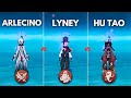 Who is the BEST PYRO DPS?? Arlechino vs Lyney vs HuTao ! [ Genshin Impact ]