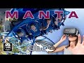 VR 360° Manta flying VR roller coaster | onride POV | SeaWorld Orlando Montaña Rusa #Oculus VR180 3D