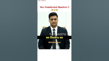 Very Complicated Question ? 🤯 | UPSC Backbone | Upsc Interview | Madhav Agarwal | #shorts