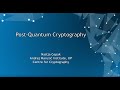 Post-Quantum Cryptography Explained: Insights from the Center of Cryptography (Nov 2020) 🔐