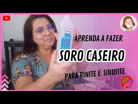 Como fazer MELHOR SORO FISIOLÓGICO CASEIRO PARA LAVAGEM NASAL. - YouTube