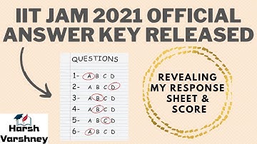 IIT JAM 2021 || Mathematics || official answer key released || Revealing my response sheet and score