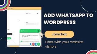 How to add whatsapp share button on wordpress easily | Joinchat review Guide