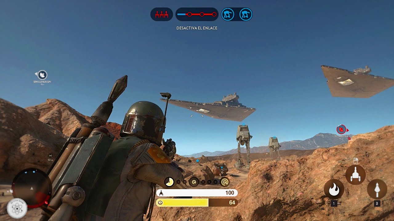 Star Wars Battlefront | Asalto de AT-AT en TATOOINE, (No Commentary ...