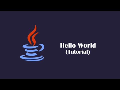 Java - Hello World Program - Tutorial