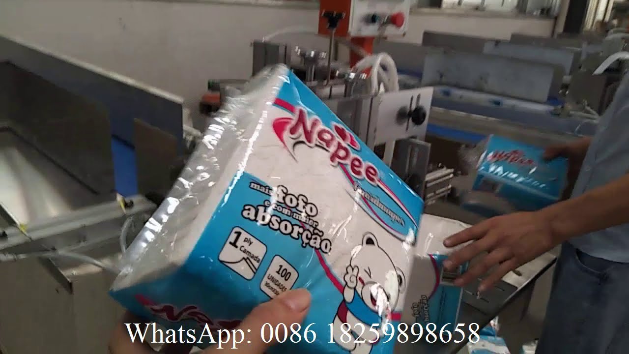 Machine à emballer semi-automatique de papier de soie de serviette de serviette