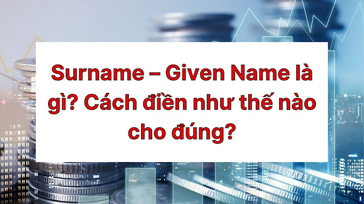 First name và last name là gì trong visa card