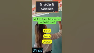 Grade 6 Science Quiz 15 seconds