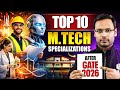 Top 10 High Paying M.Tech Specializations After GATE 2026 | Best Career Options