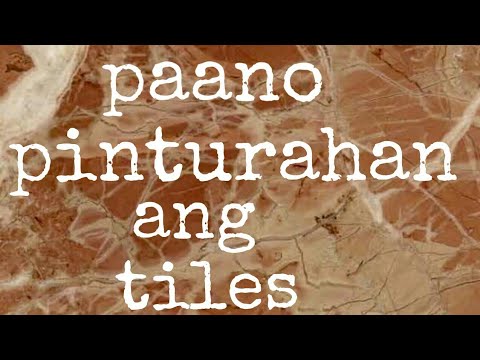Paano mag pintura ng tiles / How to paint ceramic tites