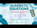 Solution to Quadratic Equations Using Formula Method | Easy Step by Step Guide!