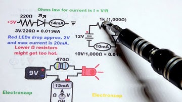 Using Ohms law for calculating current and multimeter measurements learning electronics lesson 0003