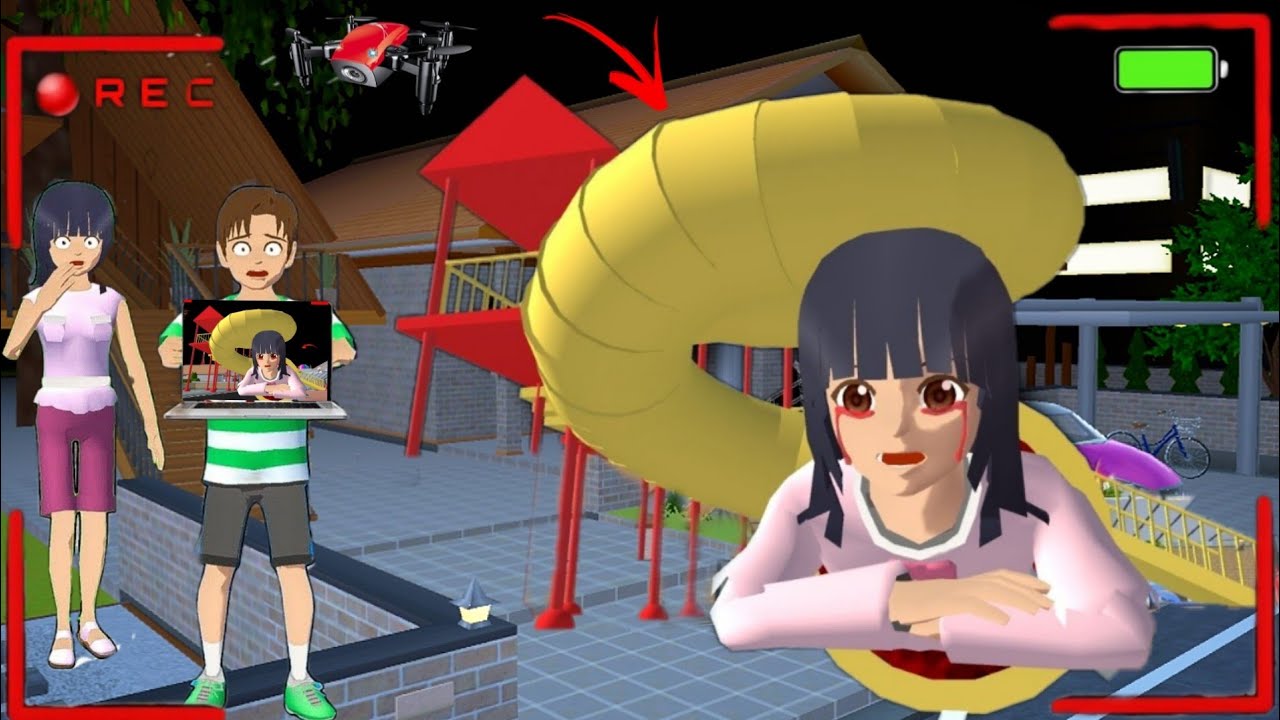 Yuta P@nicked When CCTV Recorded a Mio Extra Slide at Night 😱| SAKURA School Simulator