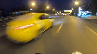 KTM SMC 690 R - 193 km/h in Moscow at night // НОЧНОЙ ПРОСТРЕЛ НА МОТАРДЕ