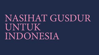 Syair Sholawat Gusdur - Syiir Tanpo Waton