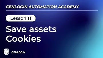 Lesson 11: Save assets and Cookies | Automation Academy