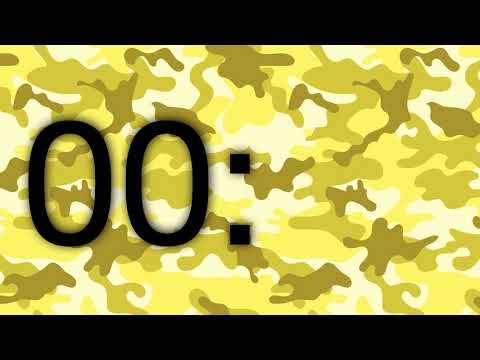 30 Second Timer Count Down Camo Yellow