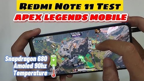 Redmi Note 11 Apex Legends Mobile Test Game | Snapdragon 680, Amoled | Handcam