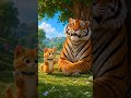 Try not to laugh🤣| Cat vs tiger funny completion😱  #growth #funnycats #funny