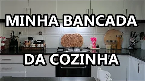 O que colocar em cima da bancada da cozinha?