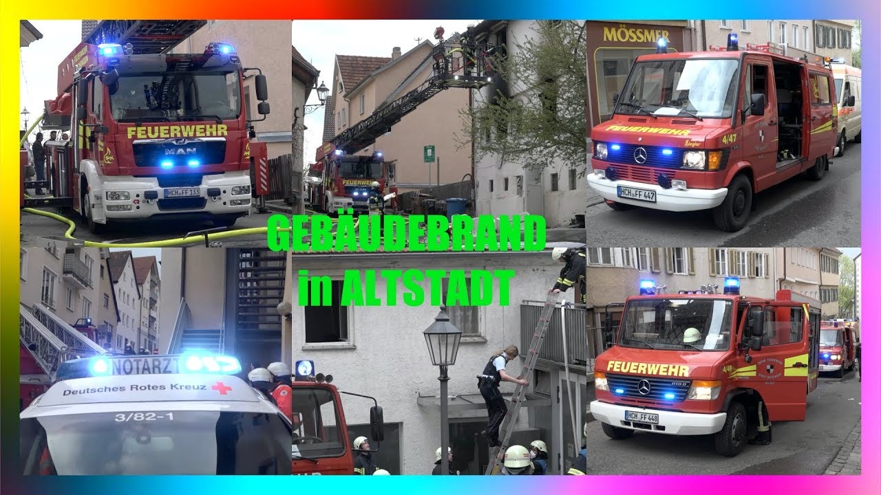 🔥 GEBÄUDEBRAND IN HECHINGEN 🔥 [Großeinsatz für die Feuerwehr in der Altstadt] - 3 Kinder verletzt
