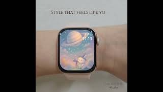 Free Apple Watch Wallpaper ✨ Saturn Sky Bunny 🌙 | Digital Download screenshot 4