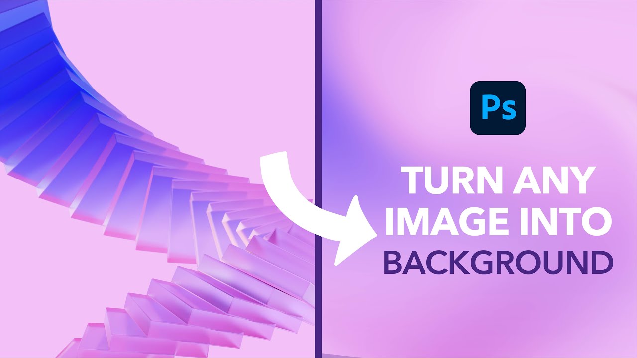 Turn Anything Image Into Background | One Minute Photoshop Hack - YouTube
