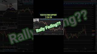 Rally Fading | QQQ Tests Support #qqq #0dte #stockmarket