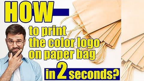 Auto Kraft paper bag Printer Shopping bag One pass Printing machine