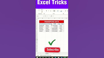 EXCEL HACKS Transpose Rows to Columns Like a Pro! 2024