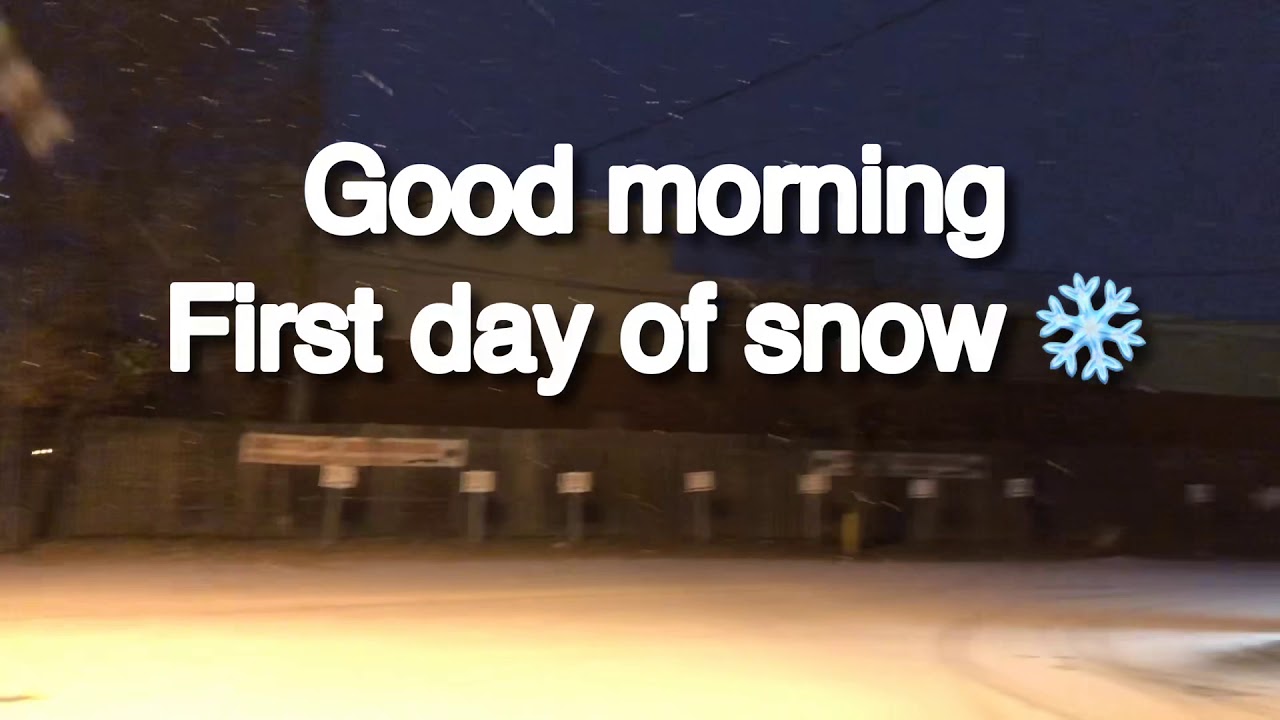 Hello Snow ️, First day of snow in Montreal,Quebec - YouTube