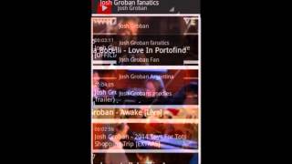 Josh Groban Channel screenshot 2