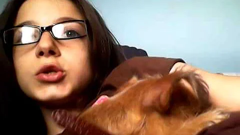 My sister is so absest  with our dog