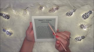 ASMR 3 hours inaudible reading ✨ (word tracing, clicky whispers)