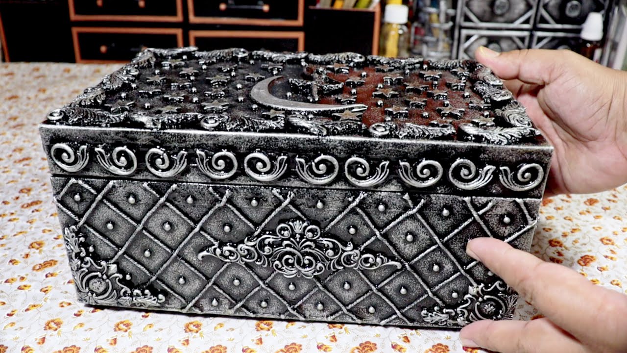 Jewellery box diy cardboard box How to make cardboard jewellery