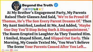 At My Brother’s Engagement Party, My Parents Raised Their Glasses And...