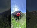 Mountain Hill Jumping Paragliding #HillJump #paragliding