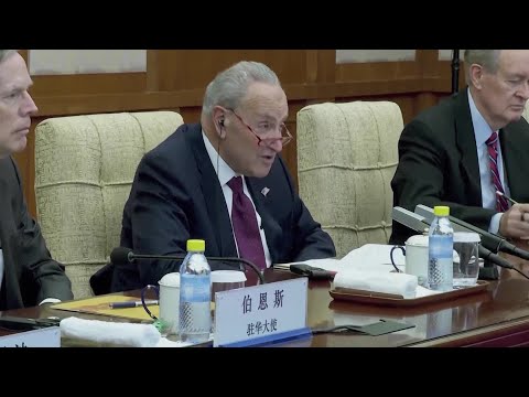 Senator schumer confronts china on israel-hamas statement