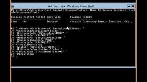 Deploying the first Windows Server 2012 R2 Domain Controller for a new forest via PowerShell