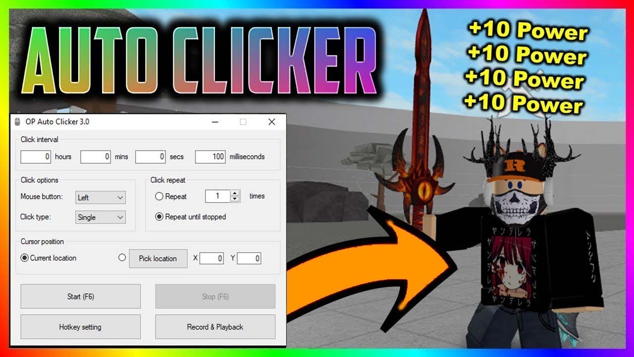 How To Download Op Auto Clicker Use Auto Clicker In Sword