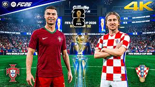 FC 26 - Portugal vs. Croatia - FIFA World Cup 2026 Round of 32 Full Match | PC™ [4K60]