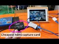 cheapest HDMI capture card on a iPad as TV monitor