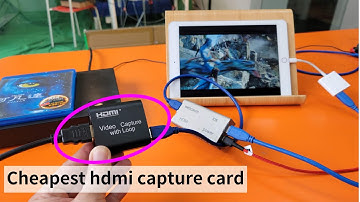 cheapest HDMI capture card on a iPad as TV monitor