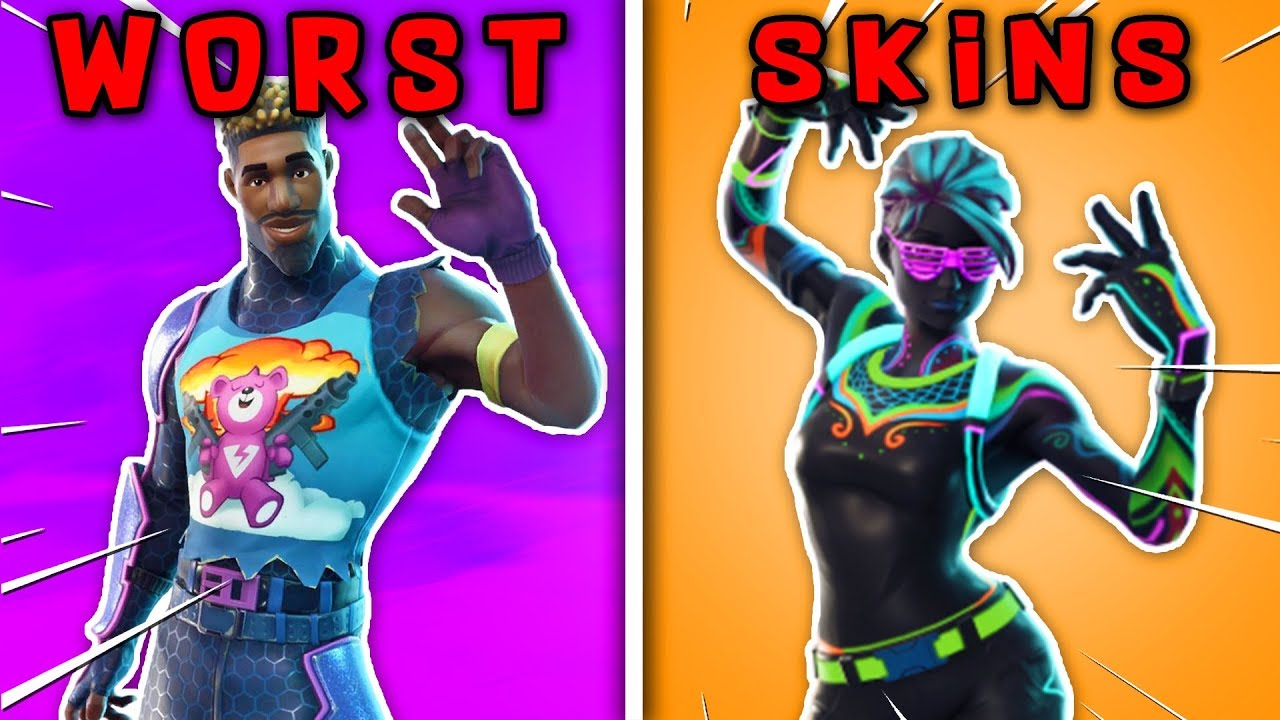 TOP 10 WORST SKINS In FORTNITE Battle Royale (only 0.3% of people like ...