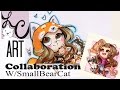 Vlog Mascot, Copic Marker Coloring (Collaboration w/SmallBearCat!)
