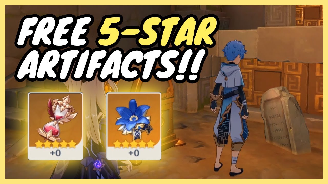 Genshin Impact Free 5star Artifacts YouTube