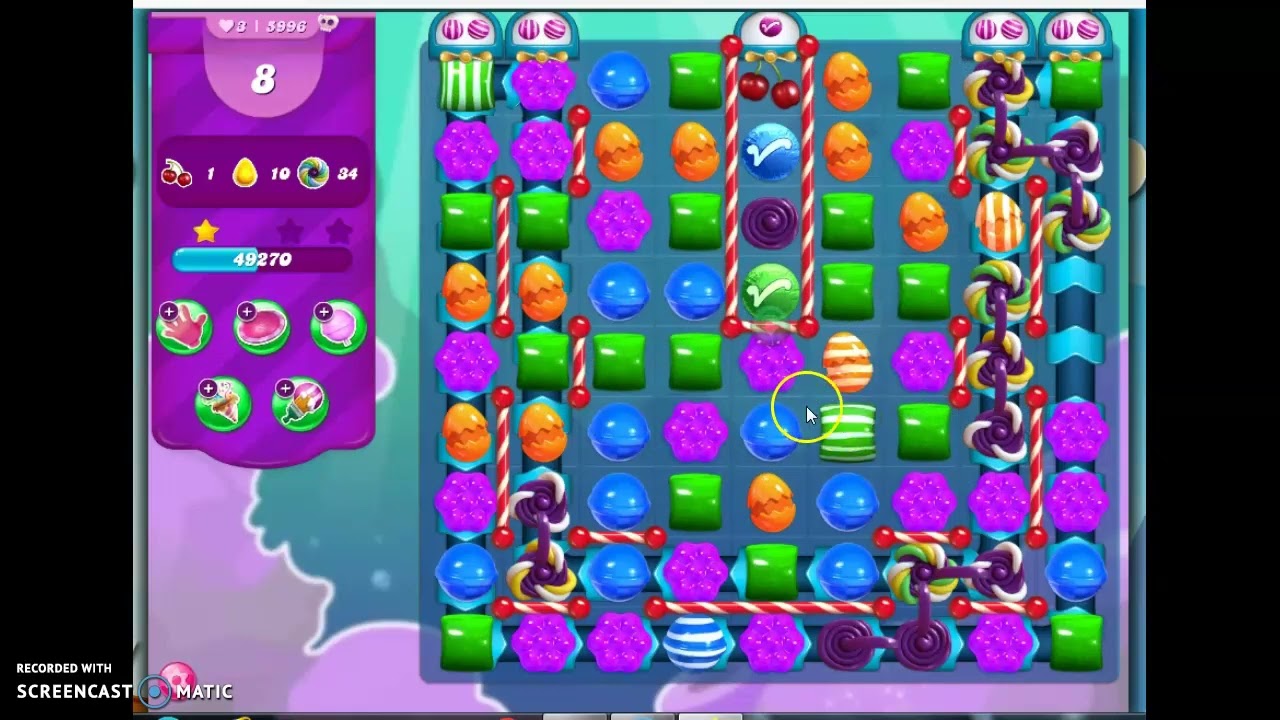 Candy Crush Saga Level 5996 No Boosters