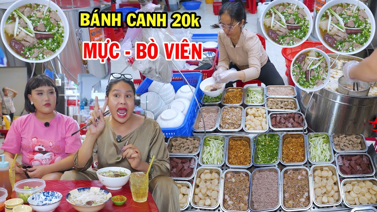 Siêu rẻ tô bánh canh 20k tại Sài Gòn có mực bò viên - DIVA Cát Thy, Túc Túc - Ẩm thực Cha Rồng