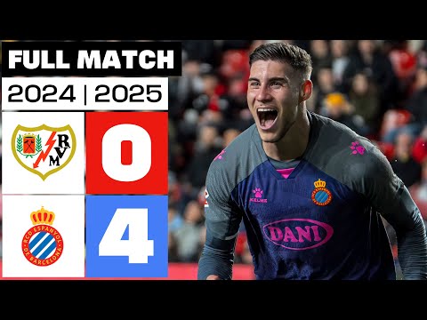 Rayo Vallecano 0 - 4 RCD Espanyol I PARTIDO COMPLETO | LALIGA EA SPORTS 2024/25