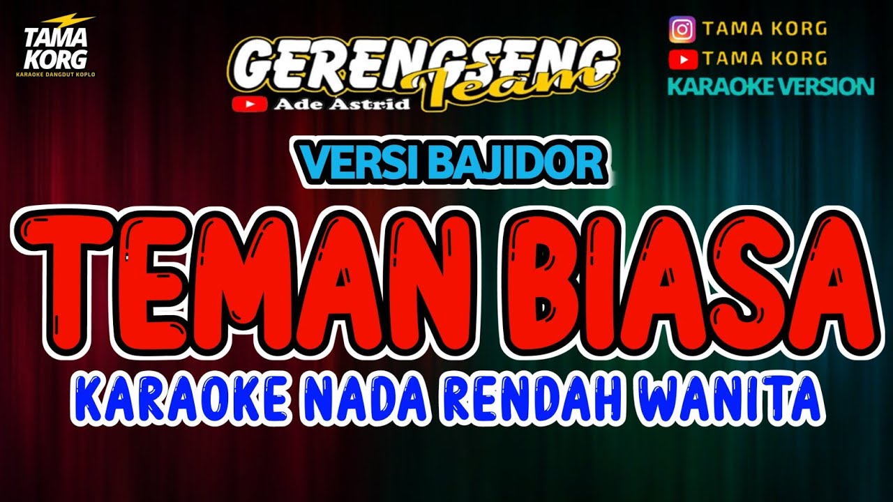 Teman Biasa Karaoke - Lagu Evie Tamala